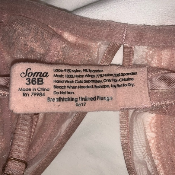 SOMA “Breathtaking Unlined Plunge” Bralette !! - Picture 5 of 8